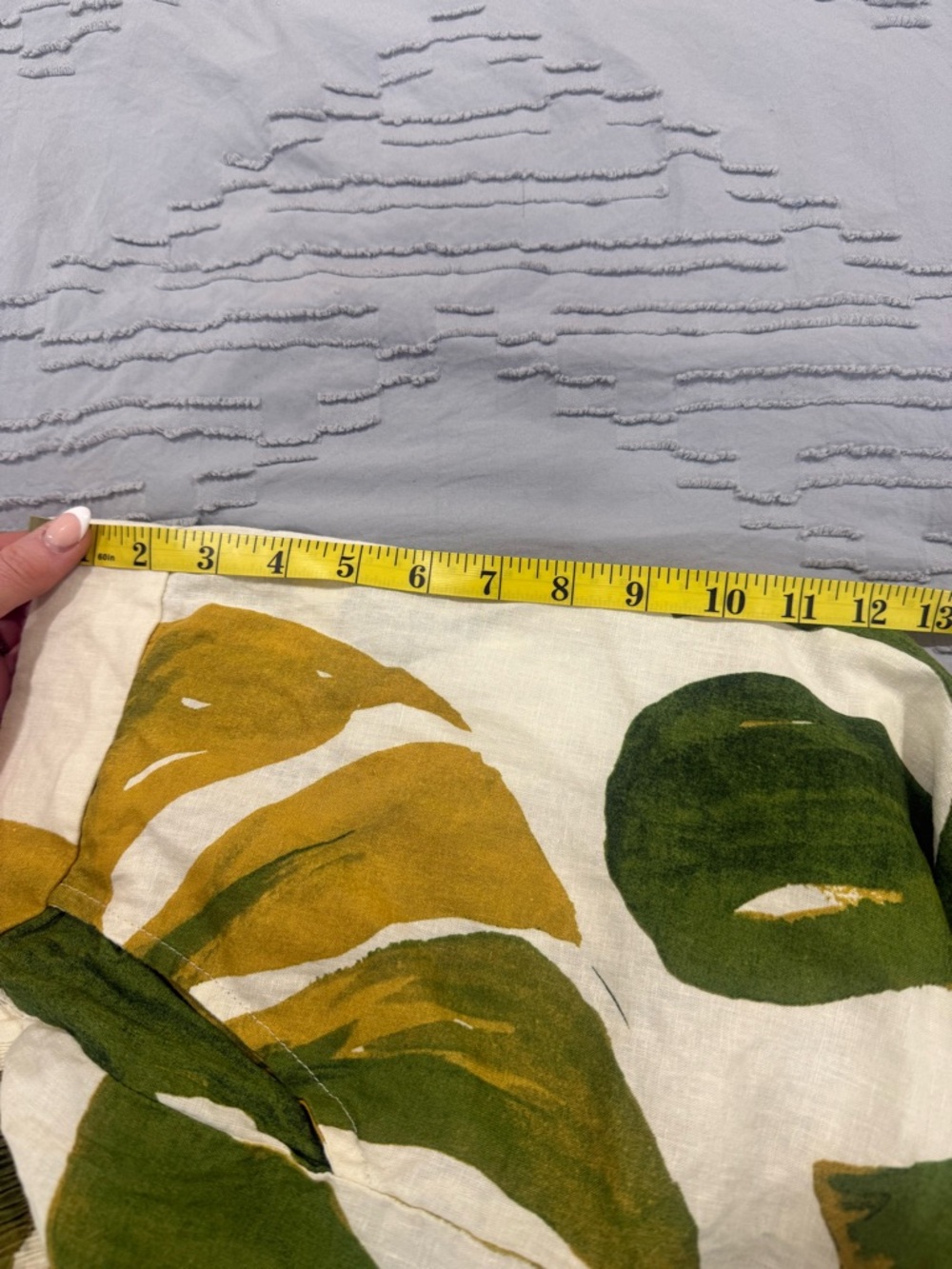 Rachel Zoe Green and Cream Tropical Print Elastic-Waist Pants - Picture 9 of 11